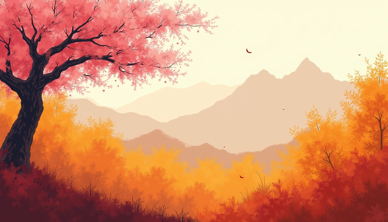 Almaty cityscape with Tian Shan mountains in the background in different seasons