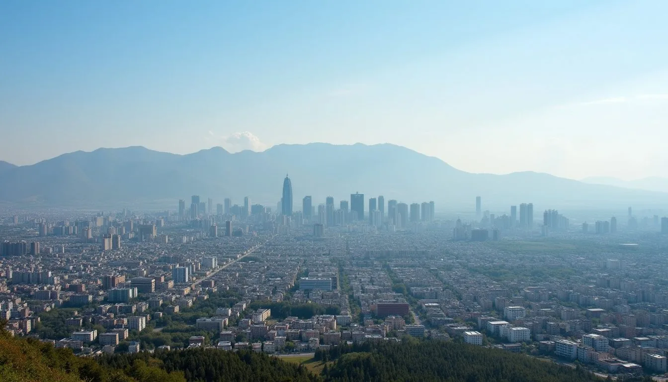 Skyline of Kazakhstan cities collage — Almaty, Astana, and Shymkent