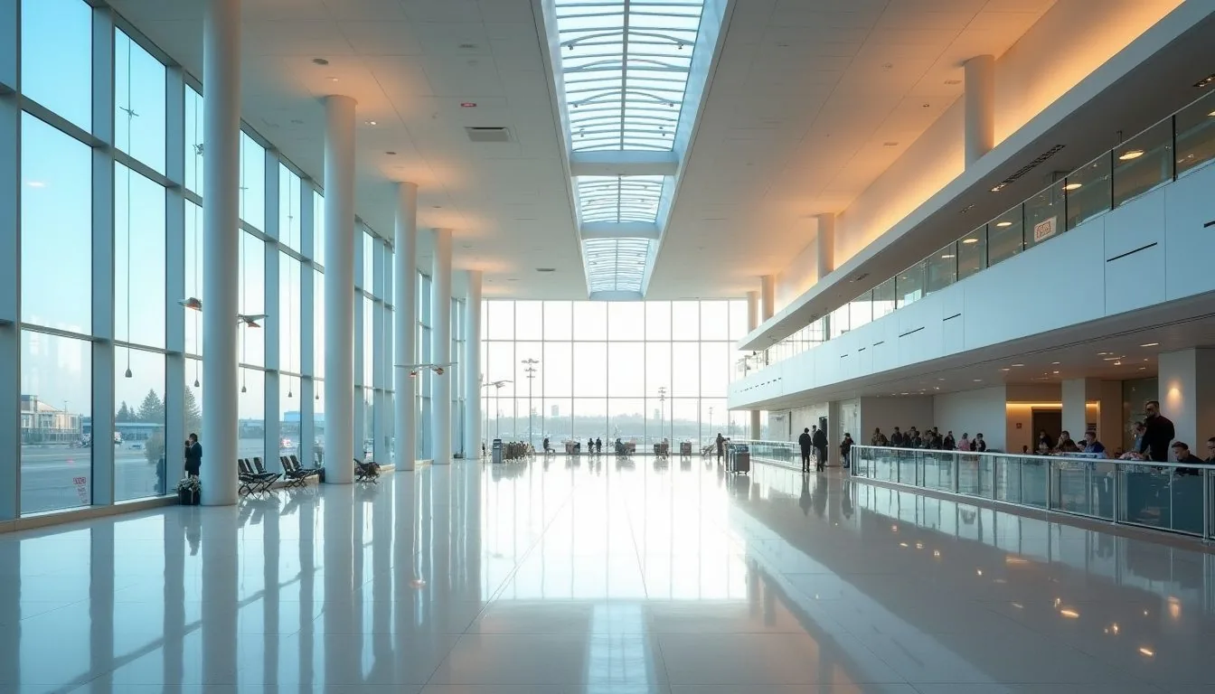 Almaty International Airport terminal building Kazakhstan