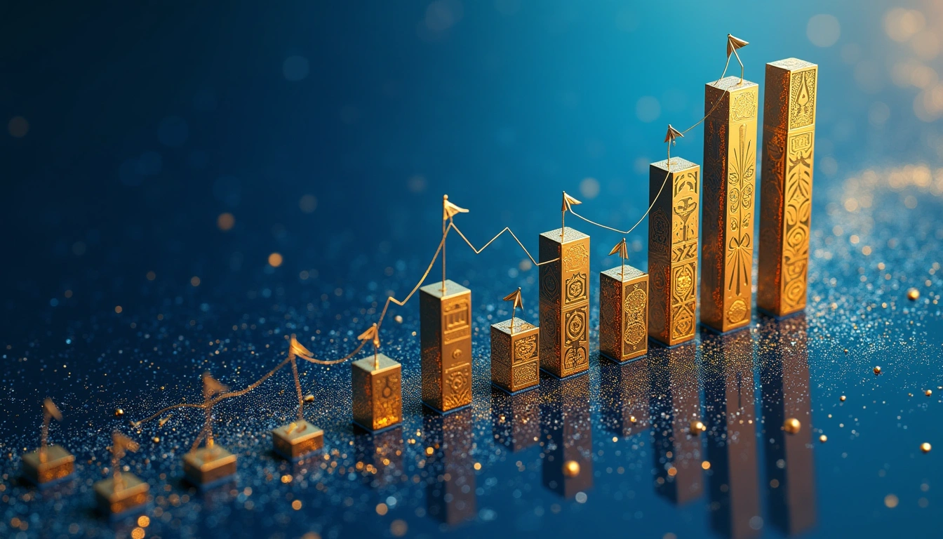 Kazakhstan oil fields with industrial infrastructure in the steppe